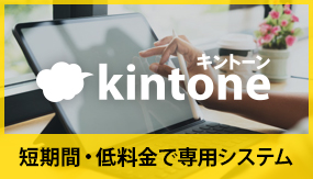 短期間・低料金で専用システム構築「キントーン」